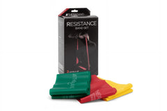 Resistance Bands Set, Yellow/Red/Green, Beginner, Non-Latex