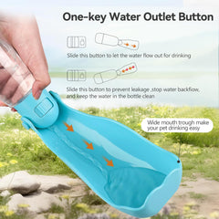 UPSKY Dog Water Bottle | Portable & Foldable Dog Water Bottle | 3-In-1 Portable