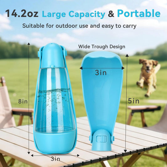 UPSKY Dog Water Bottle | Portable & Foldable Dog Water Bottle | 3-In-1 Portable