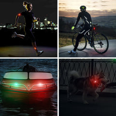 LED Night Safety Light Clip on Strobe Running Lights for Cycling Walking Warning