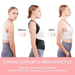 Posture Corrector for Women & Men - Adjustable Shoulder Posture Brace - Figure Brace for Posture Correction and Alignment