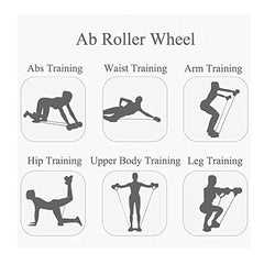 Multi-Function Double Ab Roller Wheel New Version Ab Wheel Exercise Fitness