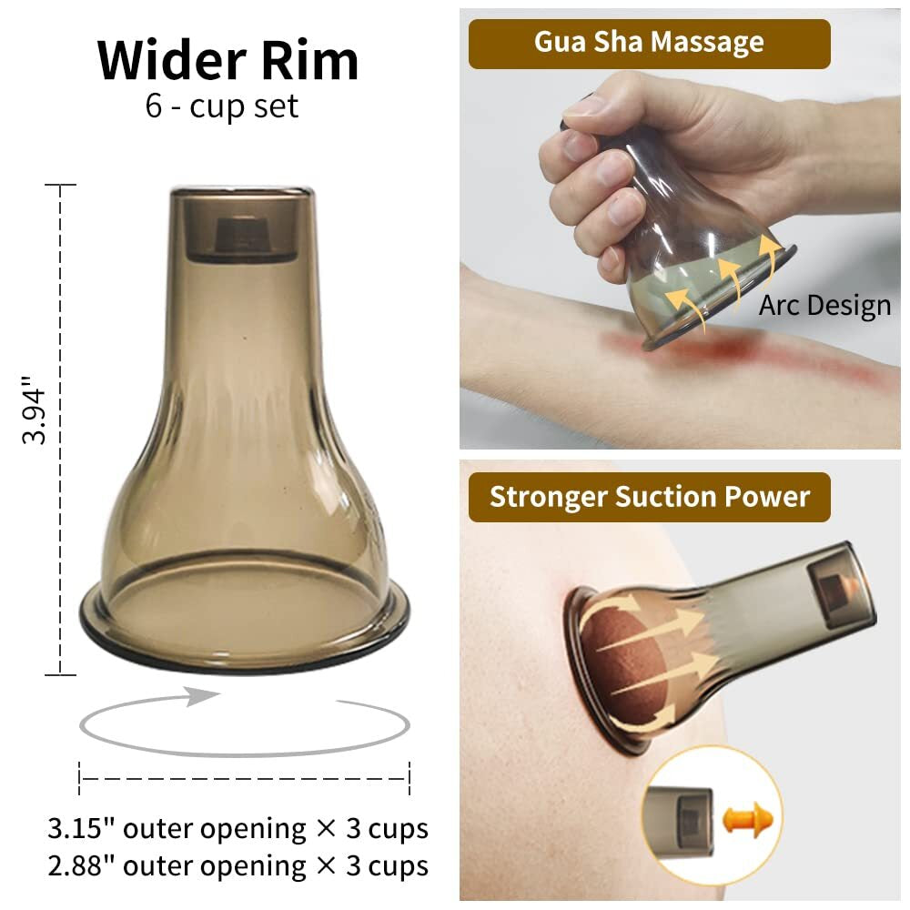 Cupping Set Cupping Therapy Set Massage Cups for Pain Relief Physical Therapy...
