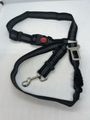 Dog Seat Belt for Car 3-In-1 Dog Leash Seatbelt Bungee Adjustable Reflective