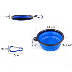 2-Pack 34Oz Large Size Collapsible Dog Bowl, Portable Pet Bowl, Travel Dish