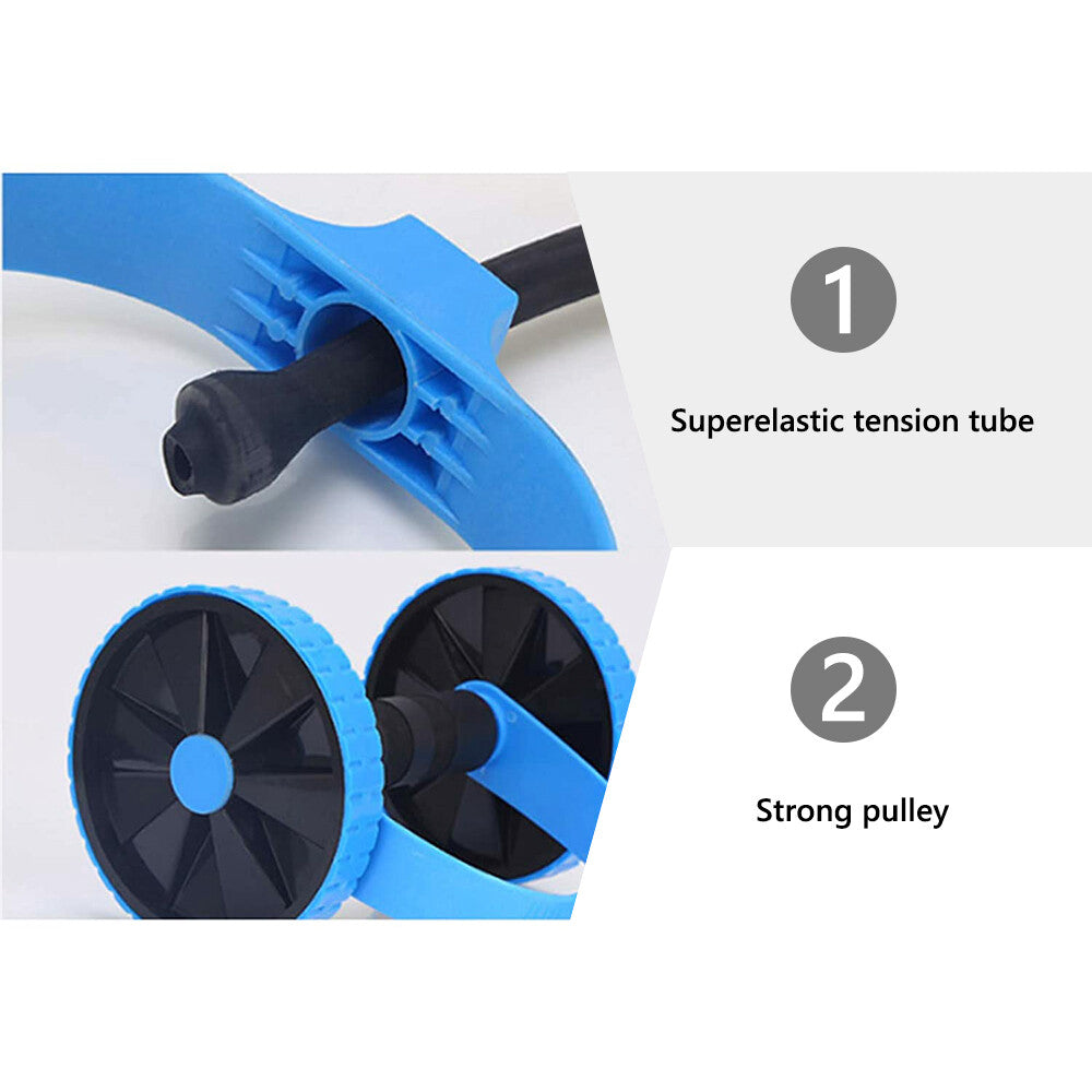 Multi-Function Double Ab Roller Wheel New Version Ab Wheel Exercise Fitness