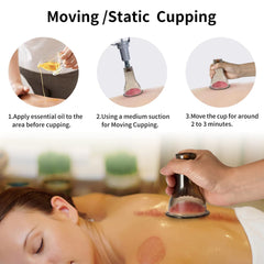 Cupping Set Cupping Therapy Set Massage Cups for Pain Relief Physical Therapy...