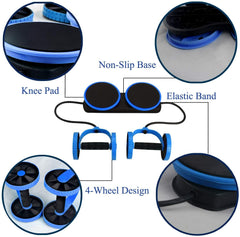 Multi-Function Double Ab Roller Wheel New Version Ab Wheel Exercise Fitness