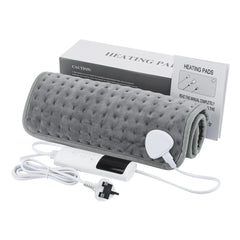 Electric Heating Pad Blanket Timer Heating Pad for Shoulder Neck Back Spine Leg Winter Warm 58X29Cm