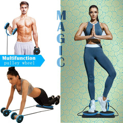 Multi-Function Double Ab Roller Wheel New Version Ab Wheel Exercise Fitness