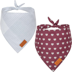 Pascal and Pooch Dog Bandanas Suitable for Medium & Large Dog Bandana Boy & Girl - Premium Adjustable Fabric Bandana for Dogs Reversible - Unique and Stylish Pack of 4 Durable Bandanas for Dogs