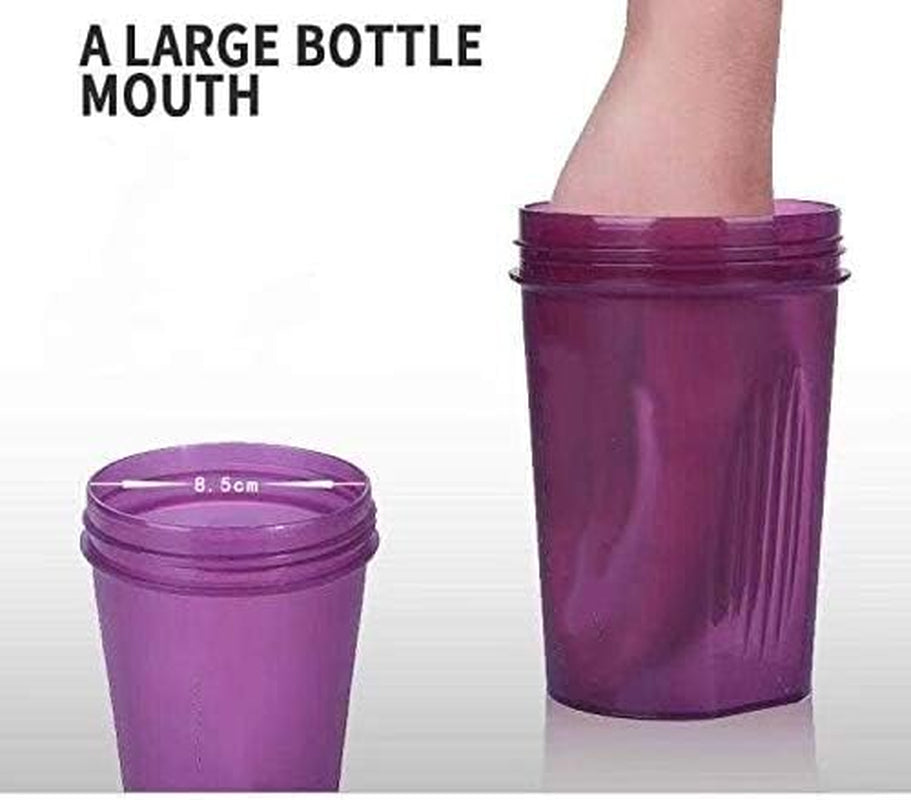 Protein  W. Classic Loop Top & Stainless Whisk Ball-Perfect for Protein Shakes and Pre Workout-Bpa Free-(16 Oz,Purple)