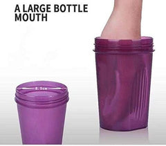 Protein  W. Classic Loop Top & Stainless Whisk Ball-Perfect for Protein Shakes and Pre Workout-Bpa Free-(16 Oz,Purple)