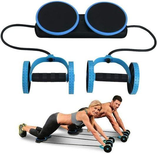 Multi-Function Double Ab Roller Wheel New Version Ab Wheel Exercise Fitness