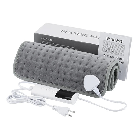 Electric Heating Pad Blanket Timer Heating Pad for Shoulder Neck Back Spine Leg Winter Warm 58X29Cm