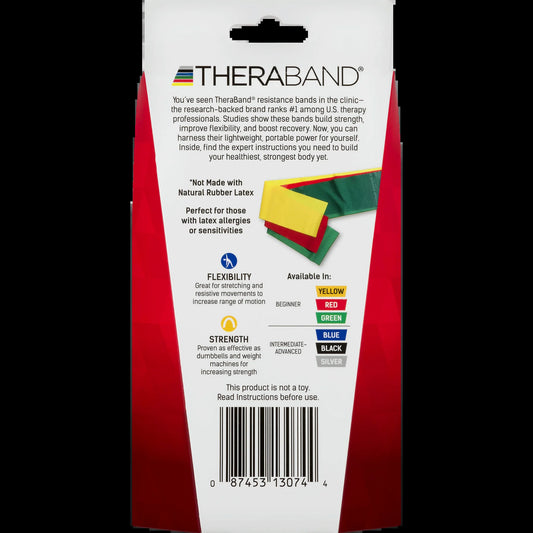 Resistance Bands Set, Yellow/Red/Green, Beginner, Non-Latex