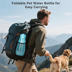 UPSKY Dog Water Bottle | Portable & Foldable Dog Water Bottle | 3-In-1 Portable
