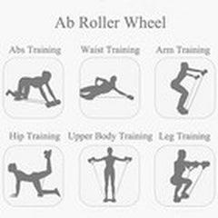 Multi-Function Double Ab Roller Wheel New Version Ab Wheel Exercise Fitness