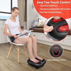 Electric Foot Massager with Heat Compress Deep Kneading Shiatsu Massage Heel Sole Point Relieve Muscle Tiredness