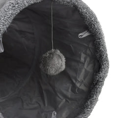 Warm Cat Tunnel Foldable Drill Barrel Cat Toy Tent Pet Toys Autumn Winter House