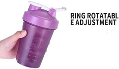 Protein  W. Classic Loop Top & Stainless Whisk Ball-Perfect for Protein Shakes and Pre Workout-Bpa Free-(16 Oz,Purple)