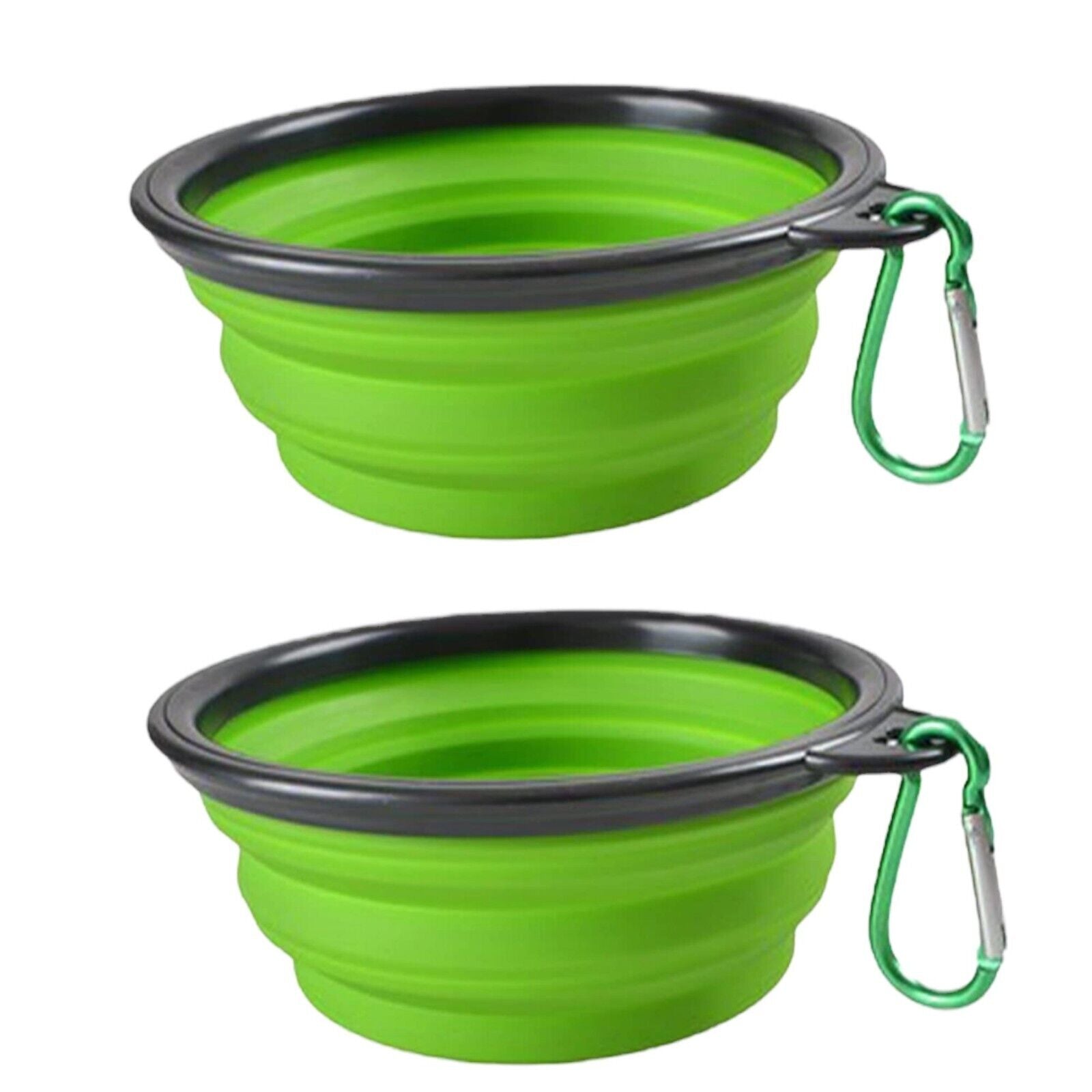 2-Pack 34Oz Large Size Collapsible Dog Bowl, Portable Pet Bowl, Travel Dish