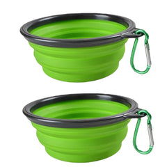 2-Pack 34Oz Large Size Collapsible Dog Bowl, Portable Pet Bowl, Travel Dish
