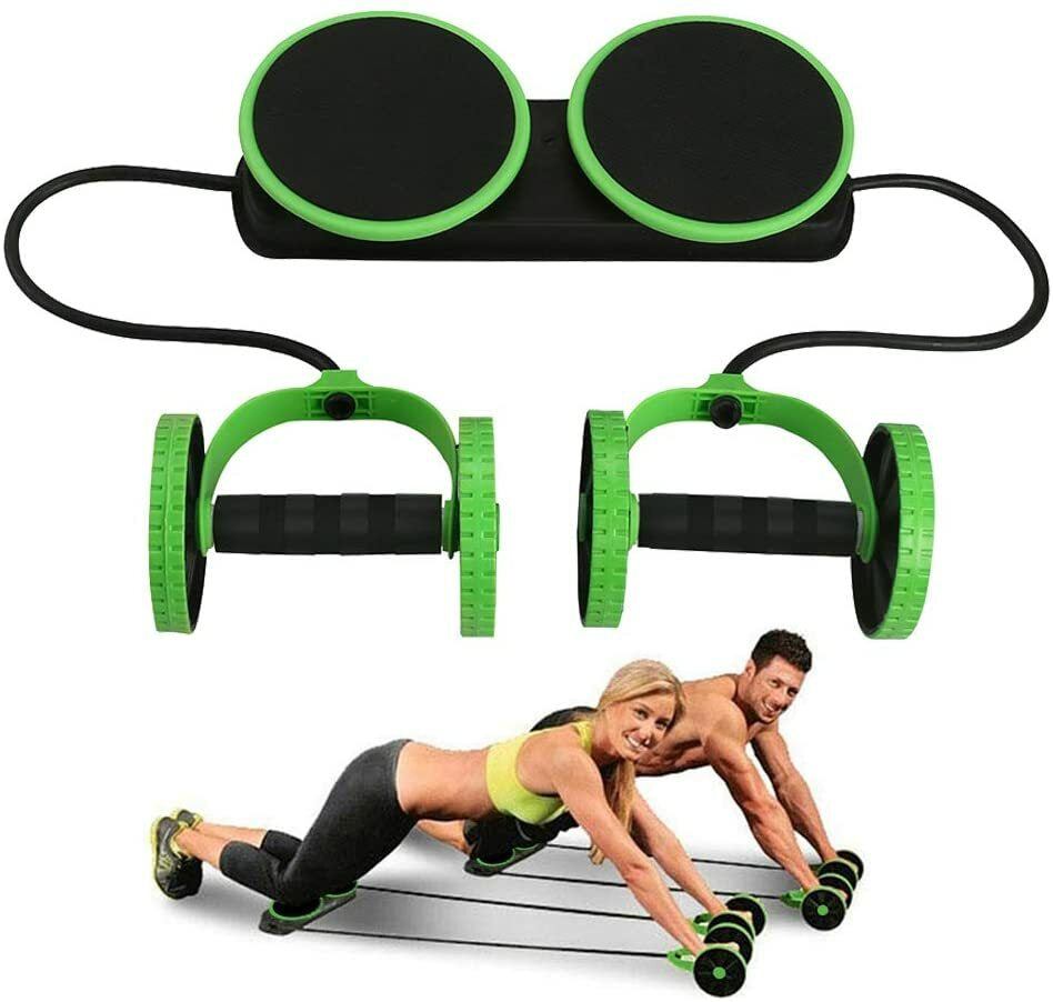 Multi-Function Double Ab Roller Wheel New Version Ab Wheel Exercise Fitness