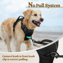 Dog Harness No Pull Reflective Dog Harness Vest with Easy Control Handle for Medium Large Dogs Outdoor Walking Training Supplies