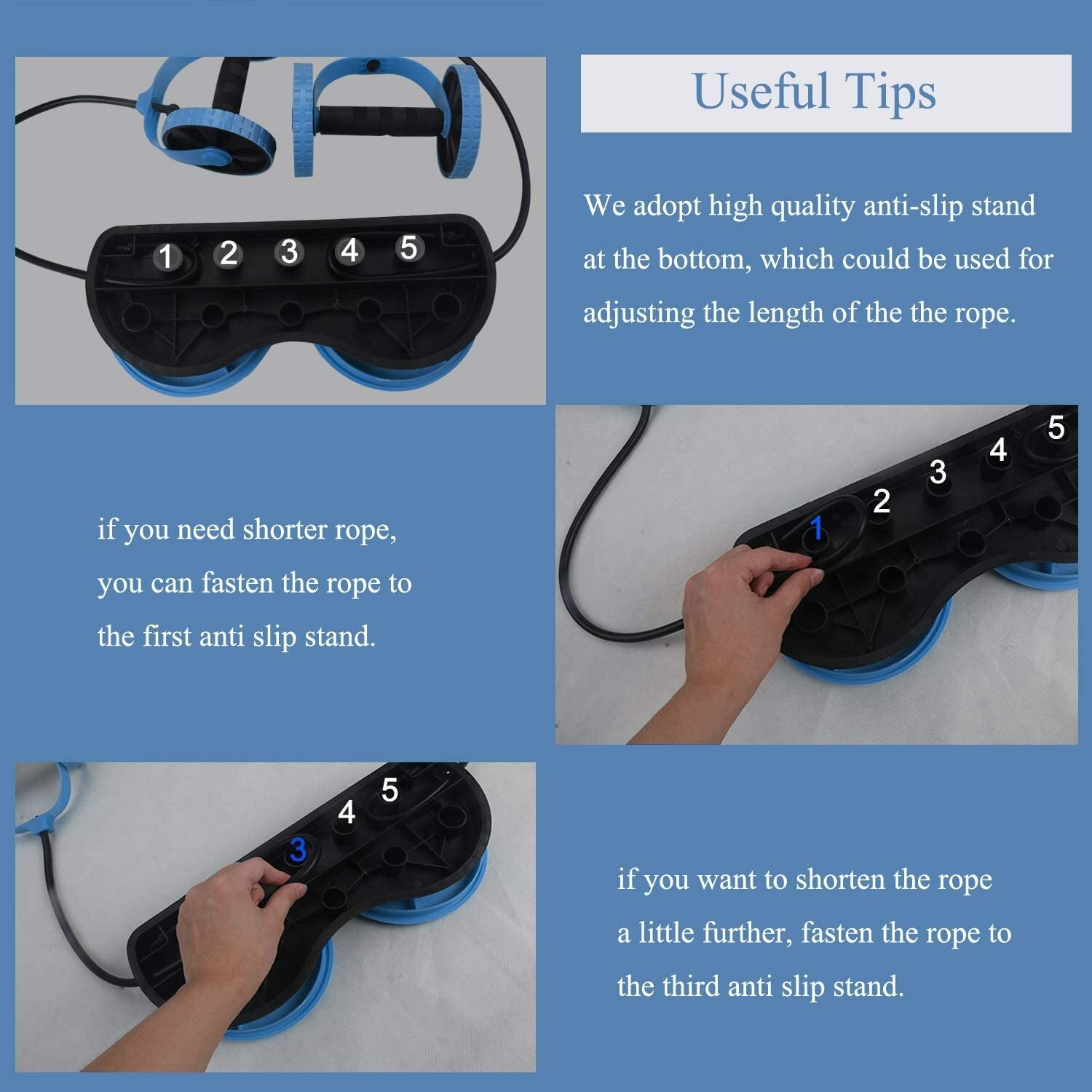 Multi-Function Double Ab Roller Wheel New Version Ab Wheel Exercise Fitness
