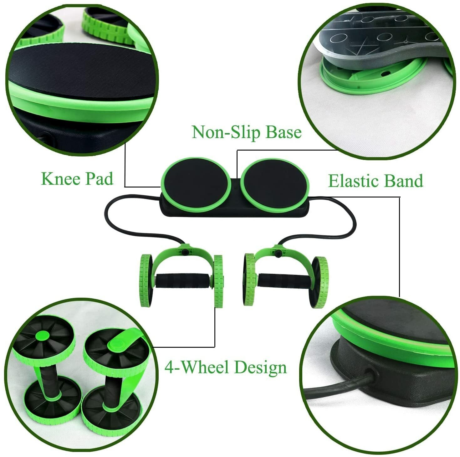 Multi-Function Double Ab Roller Wheel New Version Ab Wheel Exercise Fitness