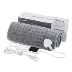 Electric Heating Pad Blanket Timer Heating Pad for Shoulder Neck Back Spine Leg Winter Warm 58X29Cm