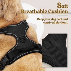 Dog Harness No Pull Reflective Dog Harness Vest with Easy Control Handle for Medium Large Dogs Outdoor Walking Training Supplies